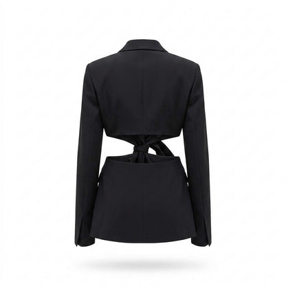 Allsaints Leather - Romon | Cut-Out Tie-Front Blazer Women
