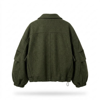 Allsaints Leather - Tasan | Cropped Balloon-Sleeve Jacket Women