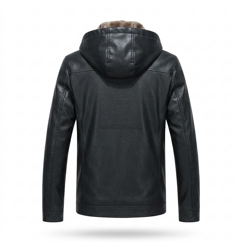 Allsaints Leather - Raran | Lined Hooded Leather Jacket Men