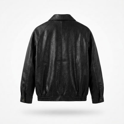 Allsaints Leather - Vesol | Zip-Up Collared Leather Jacket Men