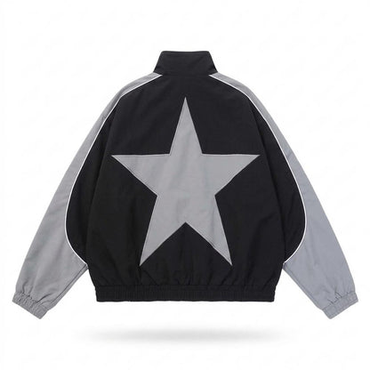 Allsaints Leather - Malar | Colorblock Zip-Up Jacket Unisex