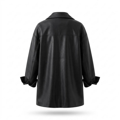 Allsaints Leather - Risen | Oversized Button-Front Leather Jacket Women
