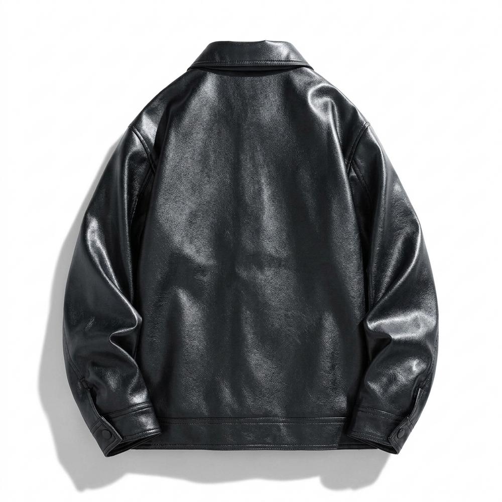 Allsaints Leather - Kesan | Sherpa-Lined Zip-Up Leather Jacket Men