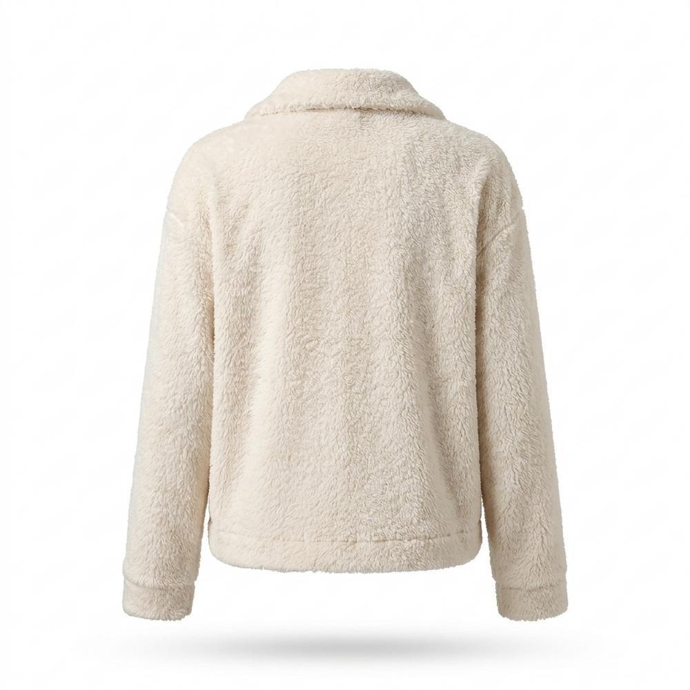 Allsaints Leather - Allom | Fleece Button-Up Jacket Women