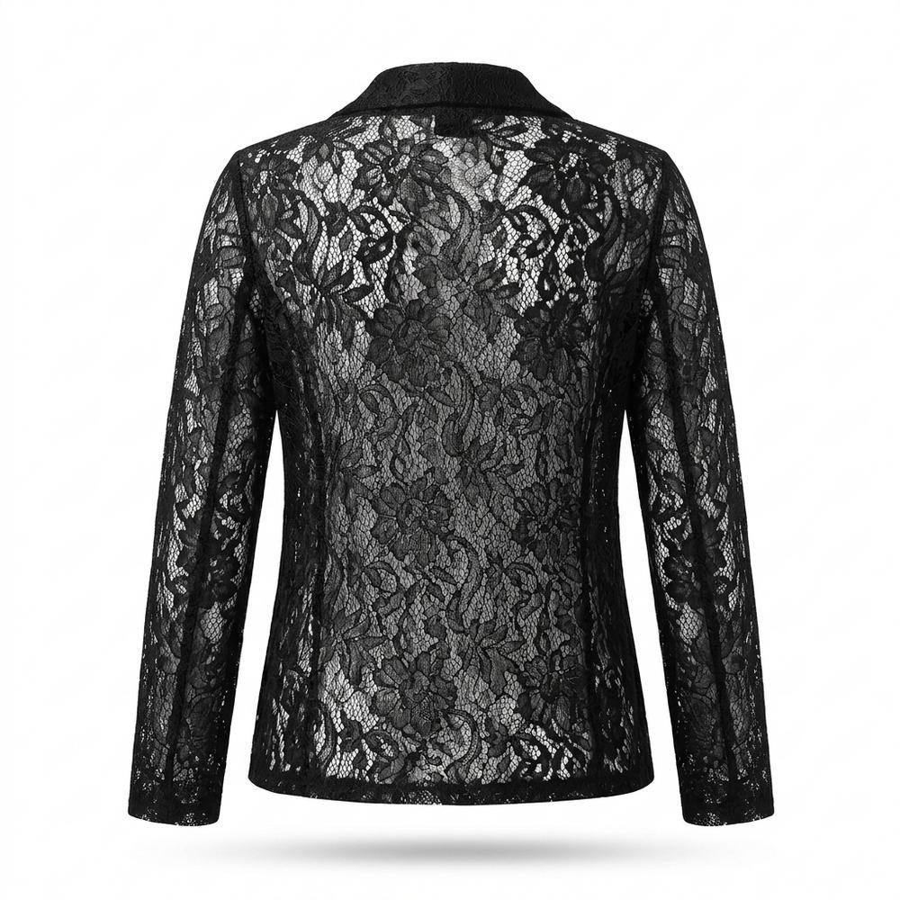 Allsaints Leather - Yover | Lace Open-Front Jacket Women