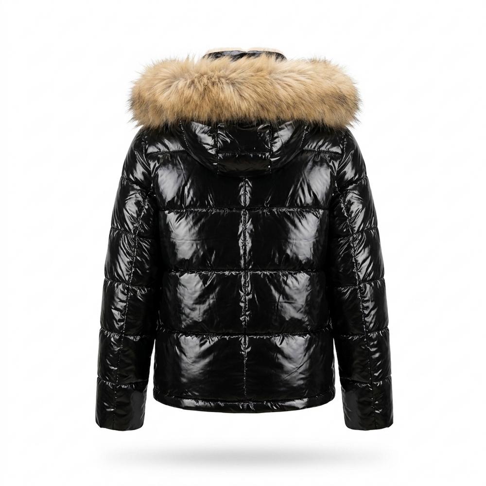 Allsaints Leather - Rasin | Glossy Padded Jacket Women