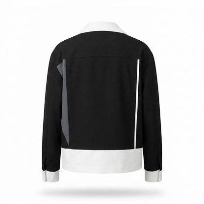 Allsaints Leather - Rirel | Color-Block Button-Front Jacket Unisex