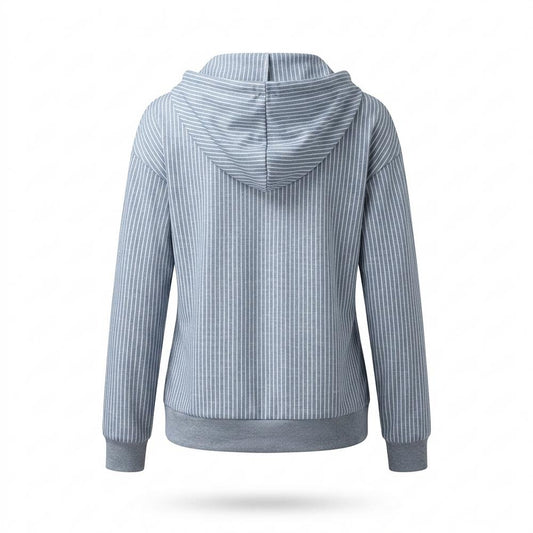 Allsaints Leather - Vamin | Striped Zip-Up Hoodie Women