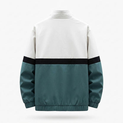 Allsaints Leather - Yufot | Color-Block Zip-Up Jacket Men