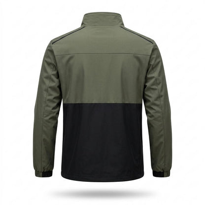 Allsaints Leather - Mamer | Color-Block Zip-Up Jacket Men