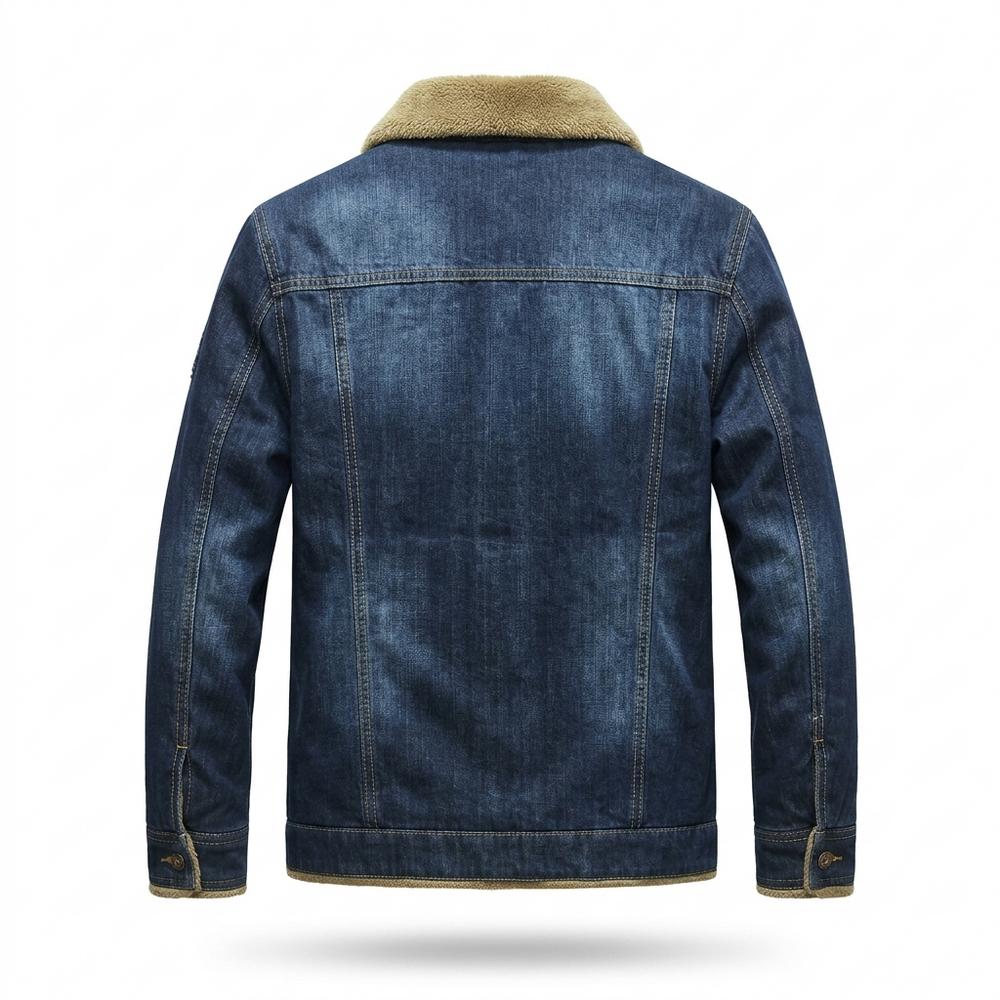 Allsaints Leather - Noken | Sherpa-Lined Button-Front Denim Jacket Men