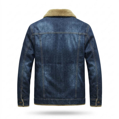 Allsaints Leather - Noken | Sherpa-Lined Button-Front Denim Jacket Men