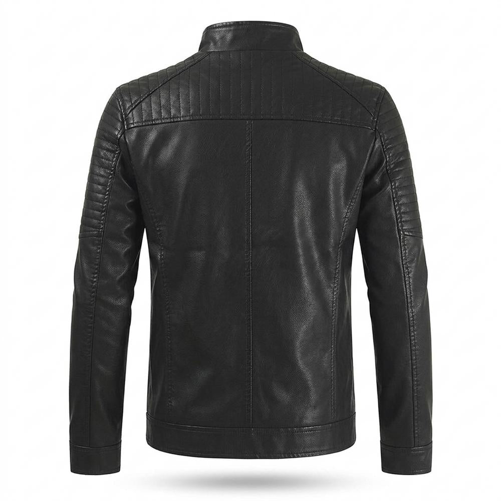 Allsaints Leather - Mehen | Zippered Quilted Leather Jacket Men