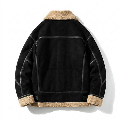 Allsaints Leather - Yoken | Sherpa-Lined Faux Suede Jacket Men