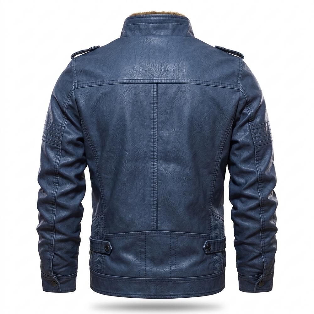Allsaints Leather - Lomel | Fleece-Lined Zip-Up Leather Jacket Men