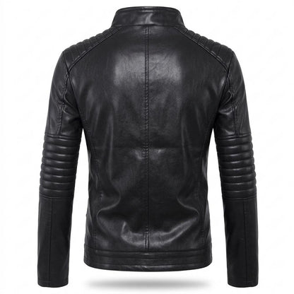 Allsaints Leather - Alver | Quilted Fitted Leather Jacket Men