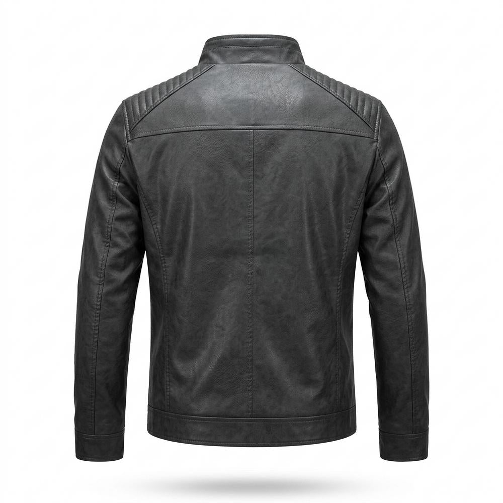 Allsaints Leather - Nubas | Quilted Lined Leather Jacket Men