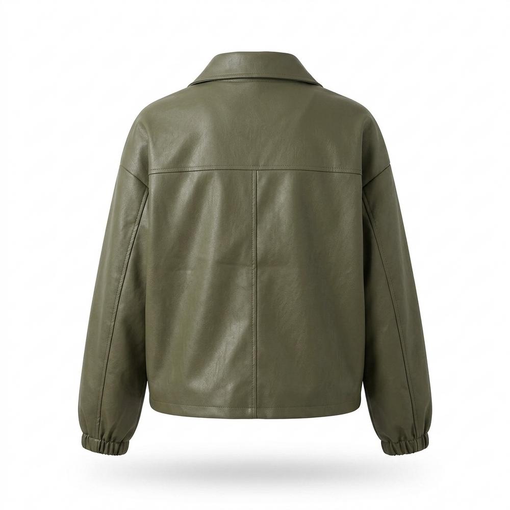 Allsaints Leather - Calar | Boxy Zip-Up Jacket Women