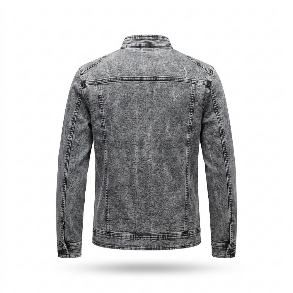 Allsaints Leather - Karal | Washed Zip-Up Jacket Men
