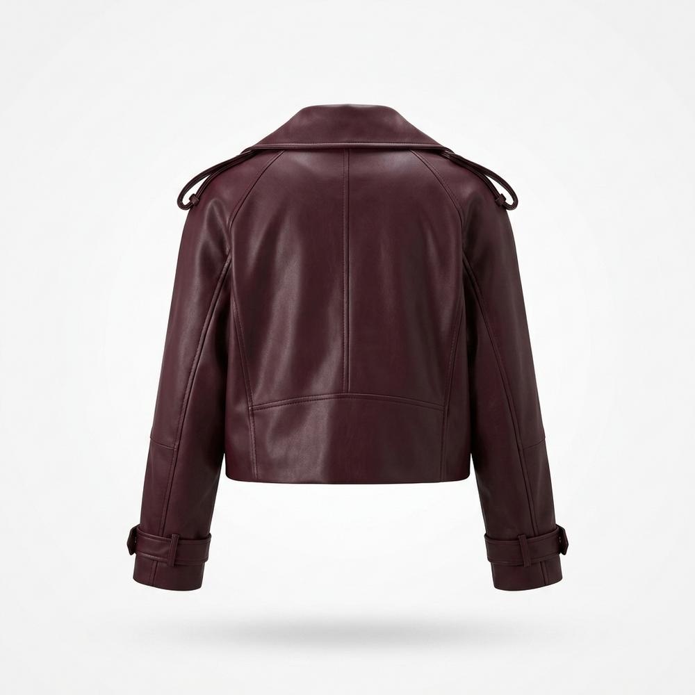 Allsaints Leather - Neser | Cropped Asymmetrical Leather Jacket Women