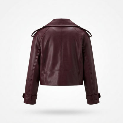 Allsaints Leather - Neser | Cropped Asymmetrical Leather Jacket Women