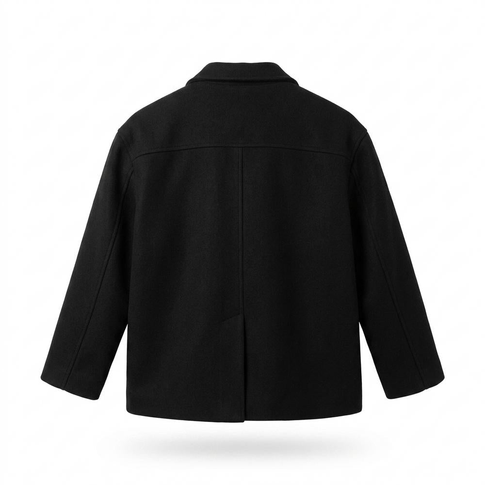Allsaints Leather - Nisan | Single-Breasted Loose-Fit Jacket Unisex