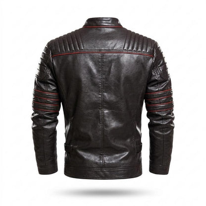 Allsaints Leather - Lolil | Quilted Fitted Leather Jacket Men