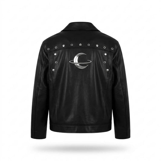 Allsaints Leather - Rigek | Studded Smooth Leather Jacket Unisex