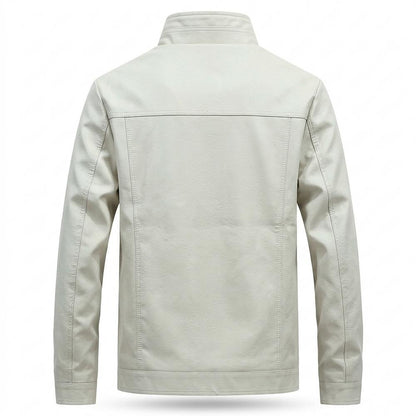 Allsaints Leather - Eavit | Lined Stand-Collar Leather Jacket Men