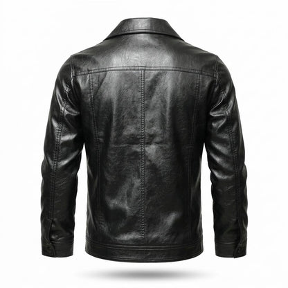 Allsaints Leather - Ninor | Button-Front Collared Leather Jacket Men