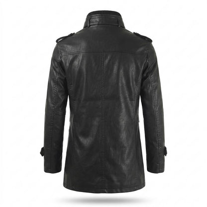 Allsaints Leather - Kunon | High-Collar Fleece-Lined Coat Men