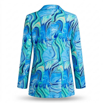 Allsaints Leather - Tavar | Printed Single-Breasted Blazer Women