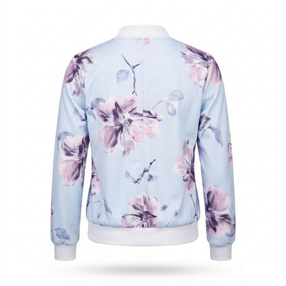 Allsaints Leather - Salev | Floral Zip-Up Jacket Women