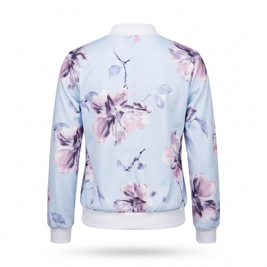 Allsaints Leather - Salev | Floral Zip-Up Jacket Women
