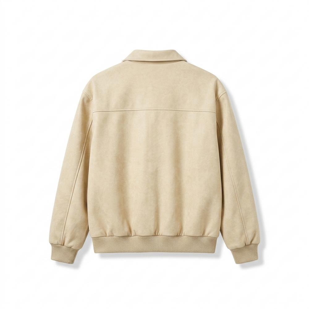 Allsaints Leather - Seran | Suede-Effect Zip-Up Jacket Men