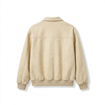 Allsaints Leather - Seran | Suede-Effect Zip-Up Jacket Men