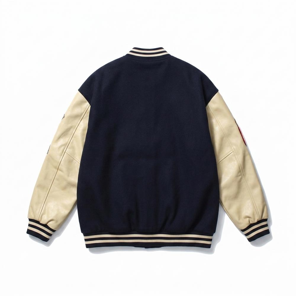 Allsaints Leather - Takar | Embroidered Two-Tone Jacket Unisex