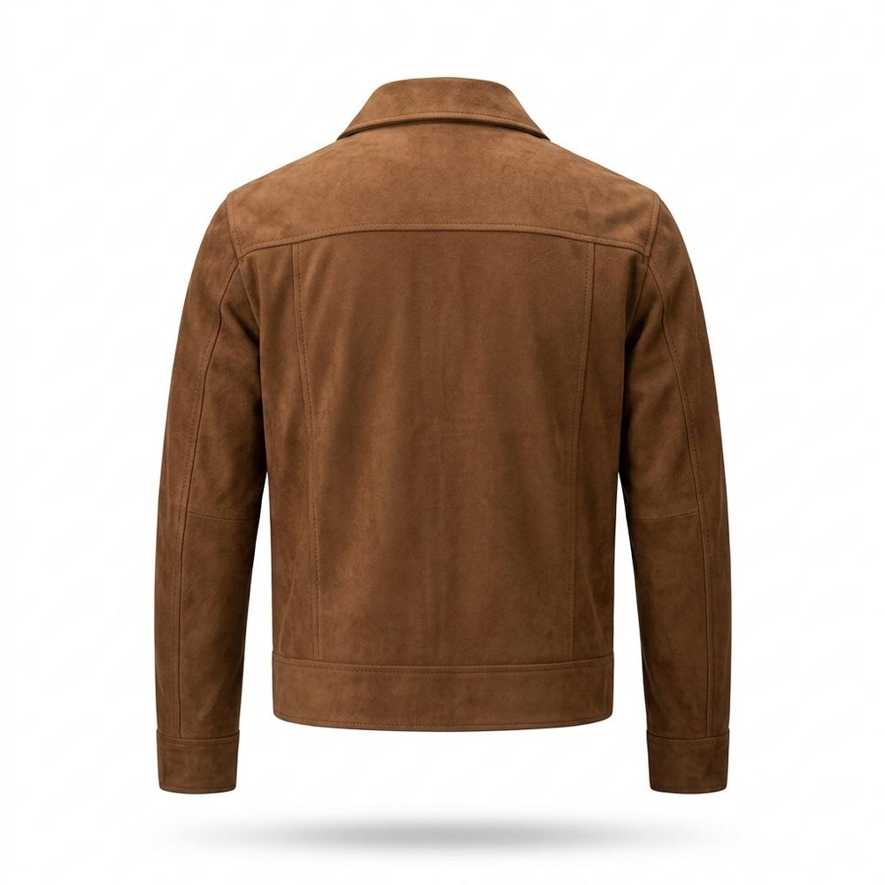 Allsaints Leather - Arsen | Suede-Effect Zip-Up Jacket Men