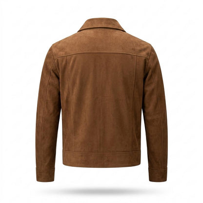 Allsaints Leather - Arsen | Suede-Effect Zip-Up Jacket Men