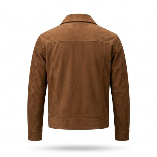 Allsaints Leather - Arsen | Suede-Effect Zip-Up Jacket Men