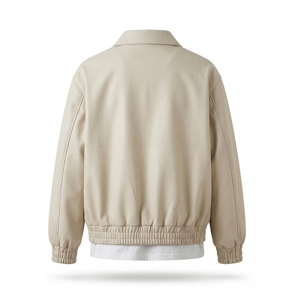 Allsaints Leather - Neren | Zip-Front Collared Jacket Men