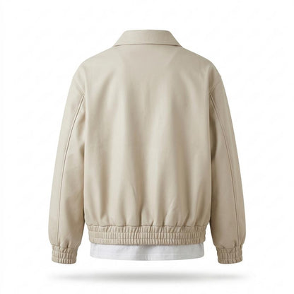 Allsaints Leather - Neren | Zip-Front Collared Jacket Men