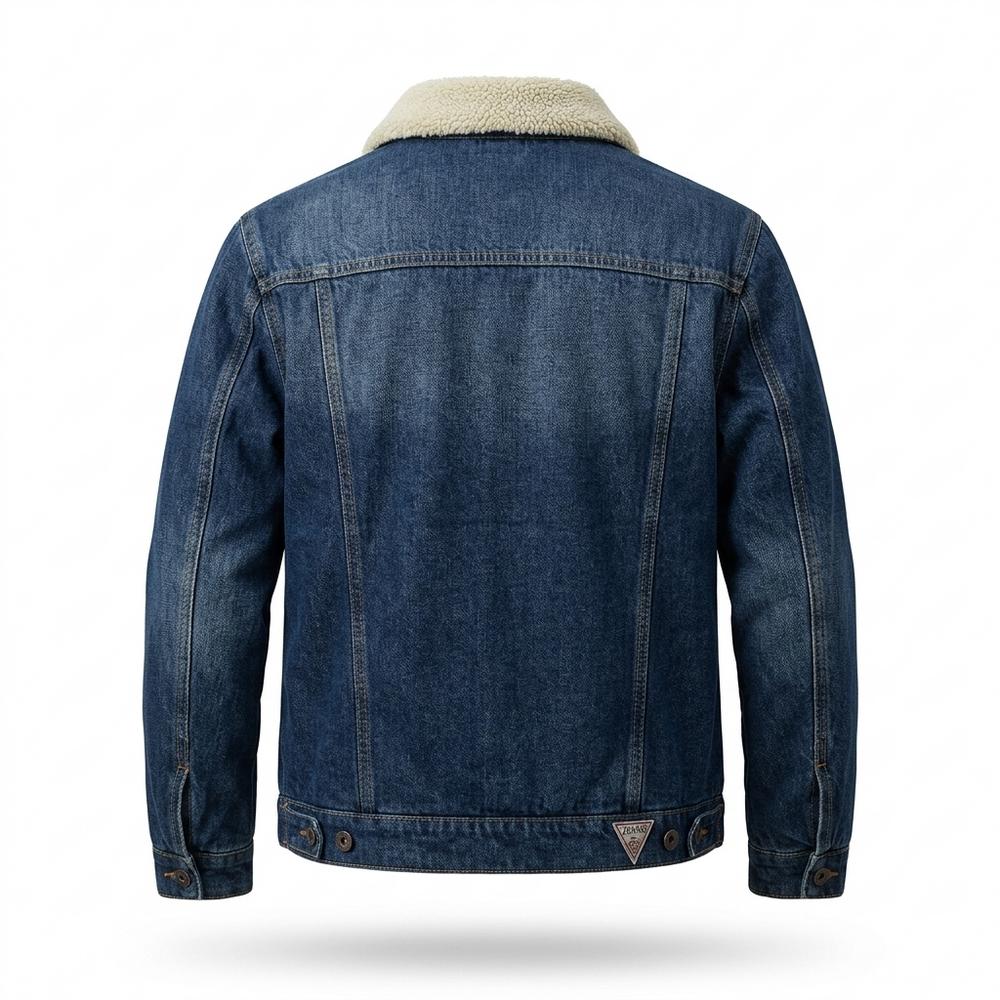 Allsaints Leather - Cobam | Fleece-Lined Button-Up Denim Jacket Men