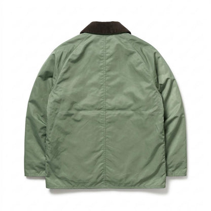 Allsaints Leather - Vasil | Corduroy-Collar Snap-Button Jacket Men