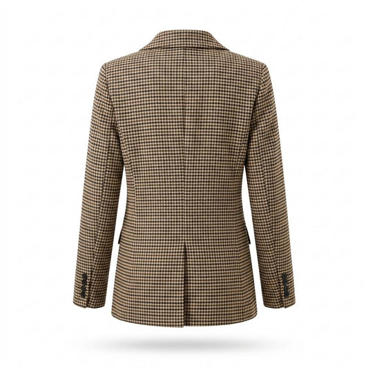 Allsaints Leather - Yovin | Houndstooth Double-Breasted Blazer Women