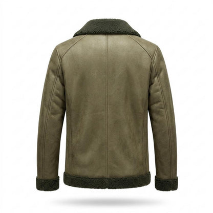 Allsaints Leather - Senor | Reversible Sherpa-Lined Jacket Men