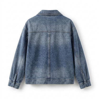 Allsaints Leather - Taser | Buttoned Relaxed Fit Denim Jacket Women