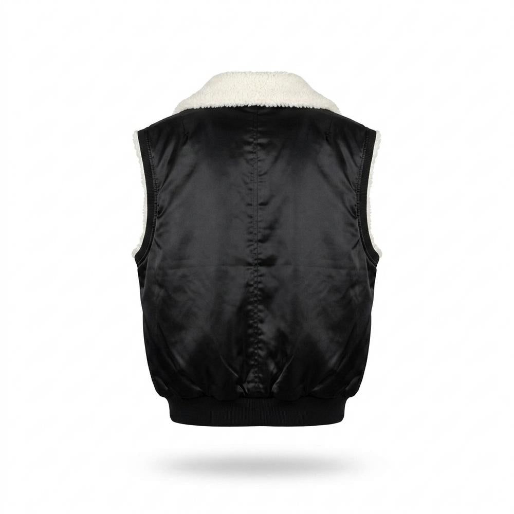 Allsaints Leather - Serev | Satin Sherpa-Lined Vest Unisex