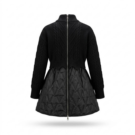 Allsaints Leather - Vavar | Mixed-Media Quilted Jacket Women