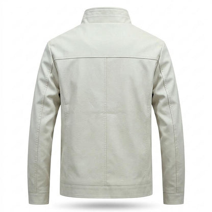 Allsaints Leather - Yoven | Stand-Collar Zippered Jacket Men